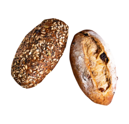 نان قهوه ای کنجدی