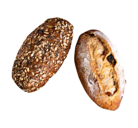 نان قهوه ای کنجدی